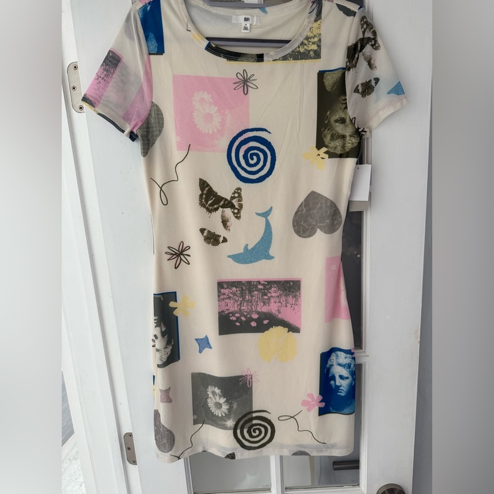 Graphic Mini Dress